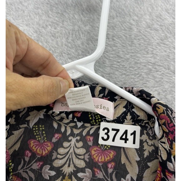 Band of Gypsies Women's Blouse Button Front Long Sleeve XS Sheer Boho - Picture 3 of 10